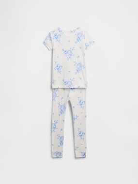NWT Floral babyGap 100% Organic Cotton PJ Set Size 6 Top Bottom